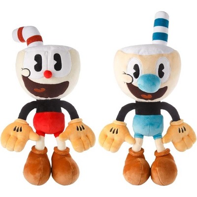 Mighty Mojo Cuphead Mugman Bundle 15 inch Super Soft Huggable Stuffed Doll Target