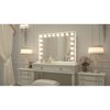 Keonjinn Large LED Vanity Makeup Mirror with LED Bulb Lights, Hollywood Makeup Mirror - 3 of 4