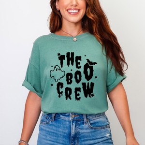 Simply Sage Market The Boo Crew Bat and Ghost Garment Dyed Tee - 1 of 4
