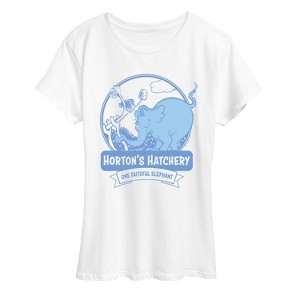 Women's - Dr. Seuss - Hortons Hatchery Short Sleeve Graphic T-Shirt - 1 of 4
