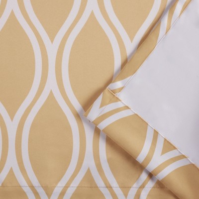 Sundress Yellow Polyester Room Darkening Grommet Curtain Panels