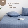 FIONECA 3-Piece All-Season Jersey Knit Quilt Set – T-Shirt Soft, Wrinkle-Resistant Bedding (Quilt + Shams) - 3 of 4