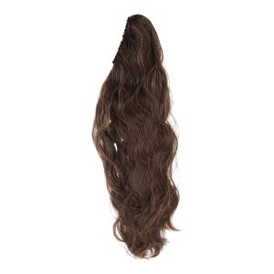 Unique Bargains Women's Nature Long Hair Ponytail Wig Clip 21.65inch Light Brown 1 Pc - 1 of 4