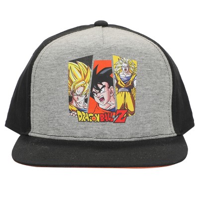 Dragon Ball Z Super Saiyan Goku Gray Yout Snapback Hat