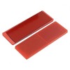 Unique Bargains Reflective Warning Vehicle Reflector Plates Sticker Red 1pcs - 3 of 4