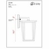 Seoul Glass Outdoor Wall Lantern - 100W Incandescent, Dimmable, Wet Rated, 7.25" x 11.5" - 3 of 3