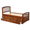 Cesicia Twin Size Platform, Storage Bed, Solid Wood Bed with 6 Drawers - 4 of 4