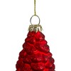 Northlight 7.25" Red Pine Cone Glass Christmas Ornament - 3 of 3