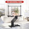 43.6" Heavy Duty Dog Grooming Table for Large Dogs - Height Adjustable (22"-39") with Overhead Arm & Noose, 350 Lbs Capacity - 3 of 4