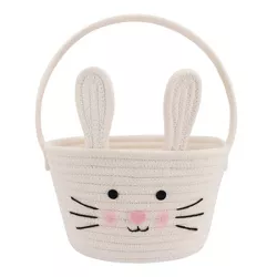 Circular Rope Decorative Easter Basket Bunny - Spritz™