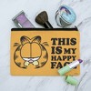 Garfield This Is My Happy Face Makeup Cosmetic Bag Organizer Pouch - 2 of 4