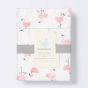 Crib Fitted Sheet Flamingos - Cloud Island™ - Pink/White - 4 of 4