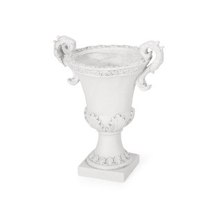 AZL1 Life Concept Planters Classic Garden Urn Planter with Drainage Hole for Indoor and Outdoor Planting, White, 15.5"*11.25"*19.25" - 1 of 4