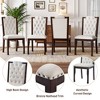 KWPZQEB Luxury Dining Chairs Set of 4, Diamond Button Tufted Kitchen Chairs w/ High Back & Upholstered, Side Chair w/ Nailhead Trims for Dining Room - 3 of 4