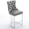 Ridstar Set of 2 Modern Counter Height Stool For Living Room, Bedroom & Bar-Gray - 2 of 4