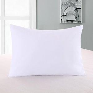 Egyptian Linens Luxury Zipper Pillowcase & Protector 600 Thread Count 100% Cotton (Pair) - 1 of 4