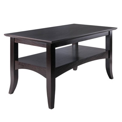 Winsome Camden Transitional Rectangular Coffee Table in Rich Brown