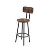 NicBex Dining Table Set for 2 Kitchen Table Bar Table Equipped with 2 Bar Stools with Backrest and Partition - 4 of 4