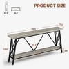 XIYUYEU Console Table with Open Bottom Storage Shelf and M-Shaped Back Design,Entryway Table with X-Shaped Side Frames for Living Room - 3 of 4