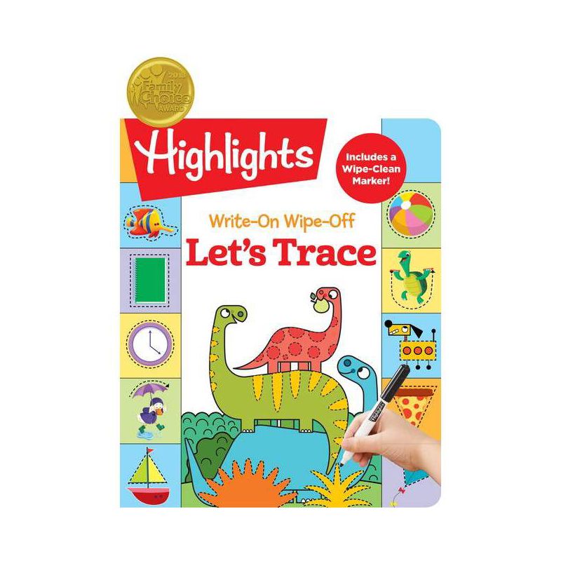 Write-On Wipe-Off Let&#39;s Trace (Hardcover) - by Highlights, 1 of 2