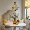 ALOADECOR Vintage Basket Chandelier French Country Decor With Crystal Accents - 2 of 4