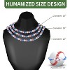 Men's Baseball Bead Necklace - 16" to 20" Adjustable Team Sports Necklace for Players & Fans - 2 of 4