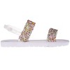 bebe Girl's Flat Sandals with Rhinestone Bow Detail and Fruit Glitter Detail - Sandals for Little Kid/Big Kid - 2 of 4