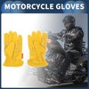 Unique Bargains Motorcycle Gloves Dirt Bike Bicycle Racing ATV UTV Sheep Leather 1 Pair - 2 of 4