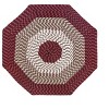 Alpine Stripe Collection 100% Polypropylene Durable & Stain Resistant Double Sided Reversible Indoor Area Utility Octagonal Rug - 2 of 4