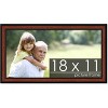 PosterPalooza | Simple Brown Picture Frame - UV Acrylic, Backing Board, Hanging Hardware Included - 2 of 4