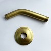 DOMETOUR Shower Arm with Flange, 1/2 NPT Tapered Threads, Rain Shower Head Arm, Wall Mount Shower Extension Arm - 4 of 4