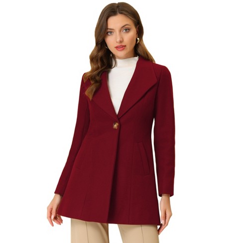 Women's maroon 2024 winter coat