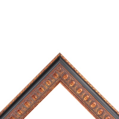 Antique Copper and Black 8x10 Baroque Picture Frame