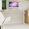 Okak 47.24IN Height-Adjustable Long Desk, Computer Desk with Multi-Purpose Design, Writing Desk for Living Room, Office, Classroom - 2 of 4