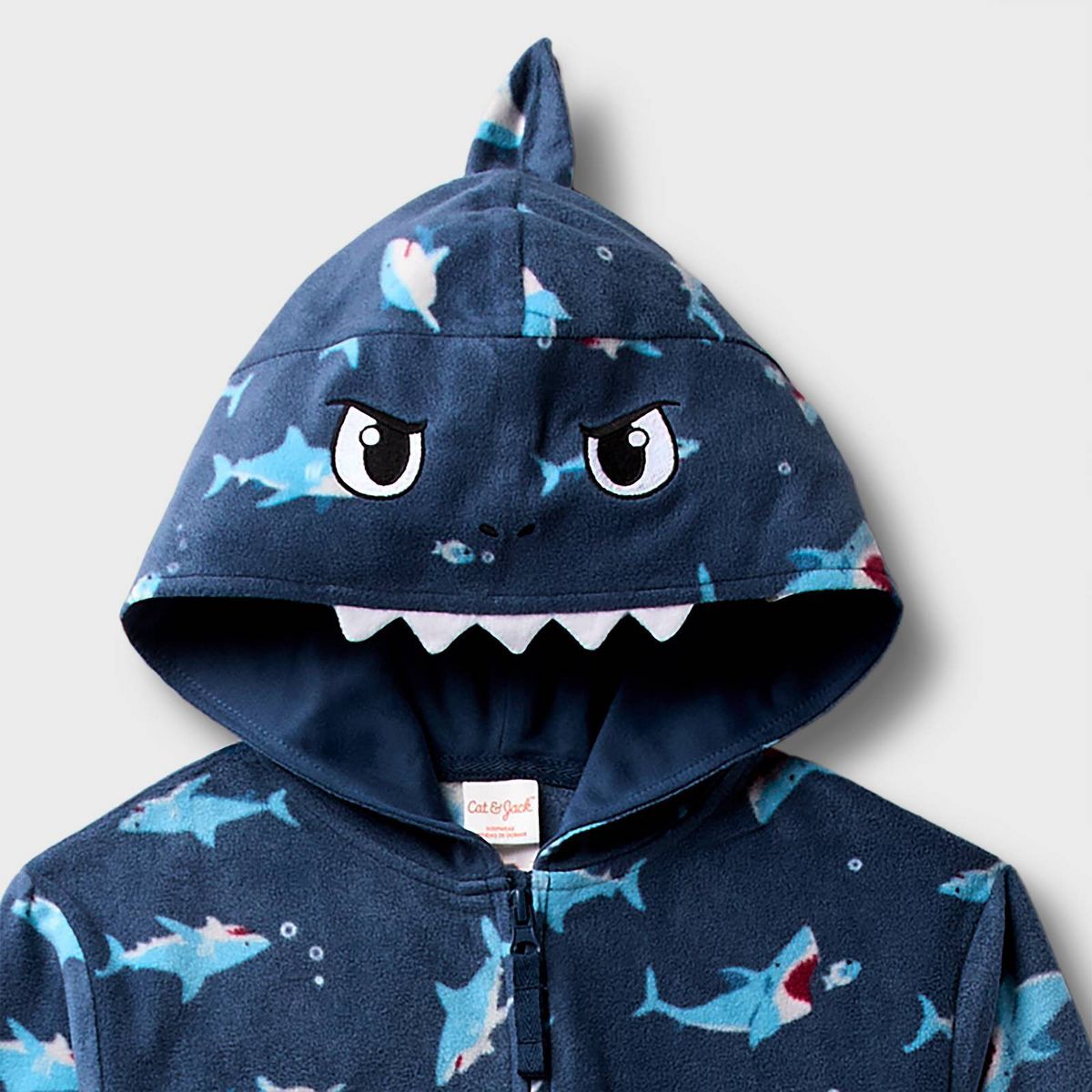 Boys' Shark Union Suit - Cat & Jack™ Blue - thumbnail 4