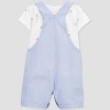 Carter's Just One You® Baby Girls' Gingham Overalls - Blue - 3 of 4