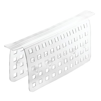 iDesign Sink Saddle for Double Kitchen Sink - Clear