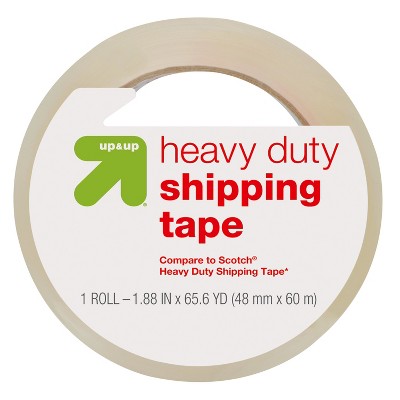 Heavy Duty Shipping Tape - up&up™: Clear Packing Tape, 60 Yards, 1.88" Width, Plastic Material