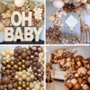 PartyWoo Balloons Light Brown Caramel Tan Boho 12 Inch 50 pcs - 4 of 4