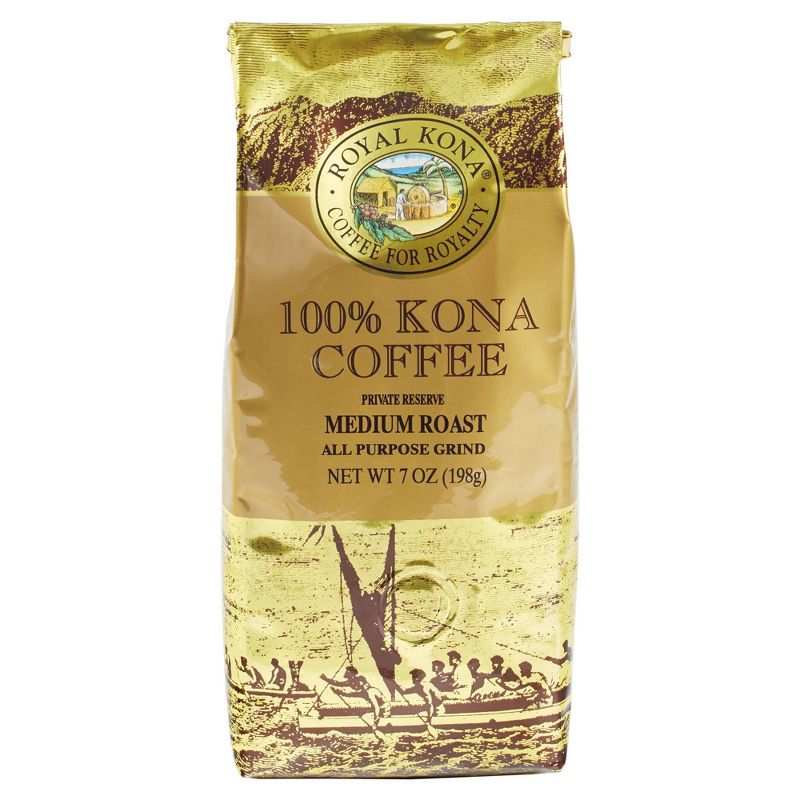 Royal Kona Medium Roast Ground Coffee - 7oz, 1 of 5