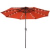 Sonkuki Patio 10FT LED Market Umbrellas With Solar Lights, Table Umbrella for Patio and Outdoor With Tilt Button for Deck and Pool - 2 of 4
