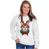 Christmas Reindeer Kitten Adorable Sweatshirt for Men or Women Brisco Brands - 3 of 4