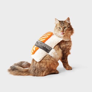Sushi Cat Full Body Costume - Boots & Barkley™ Light Off-White One Size Fits Most - 1 of 3