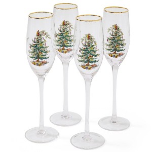 Spode Christmas Tree Champagne Flutes, Set of 4 - 8.45 oz. - 1 of 4