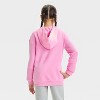 Girls' My Melody & Kuromi Oversized Hooded Fleece Pullover Sweatshirt - Pink - 3 of 4