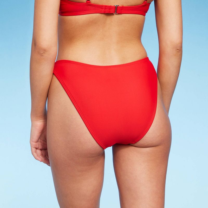 Women's V-Front Cheeky Extra High Leg Bikini Bottom - Wild Fable™, 3 of 9