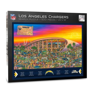 NFL Los Angeles Chargers Joe Journeyman Seek and Find Puzzle - 500pc - 1 of 4