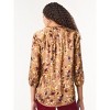 Jones New York Printed V-Neck Pleated Kelly Blouse - 3 of 3