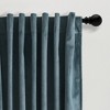 Lush Décor Prima Velvet Solid Light Filtering Back Tab/Rod Pocket Window Curtain Panels Set - 4 of 4