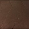 Home Mart Goods Brown 3 Piece Modern Geometric Solid Soft Plush Cozy Bedspread Quilt Set - 4 of 4